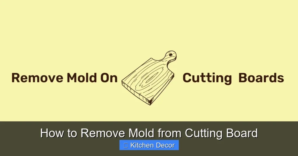 How to Remove Mold from Cutting Board