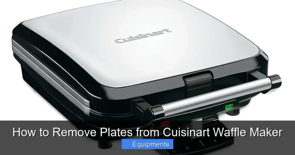 How to Remove Plates from Cuisinart Waffle Maker