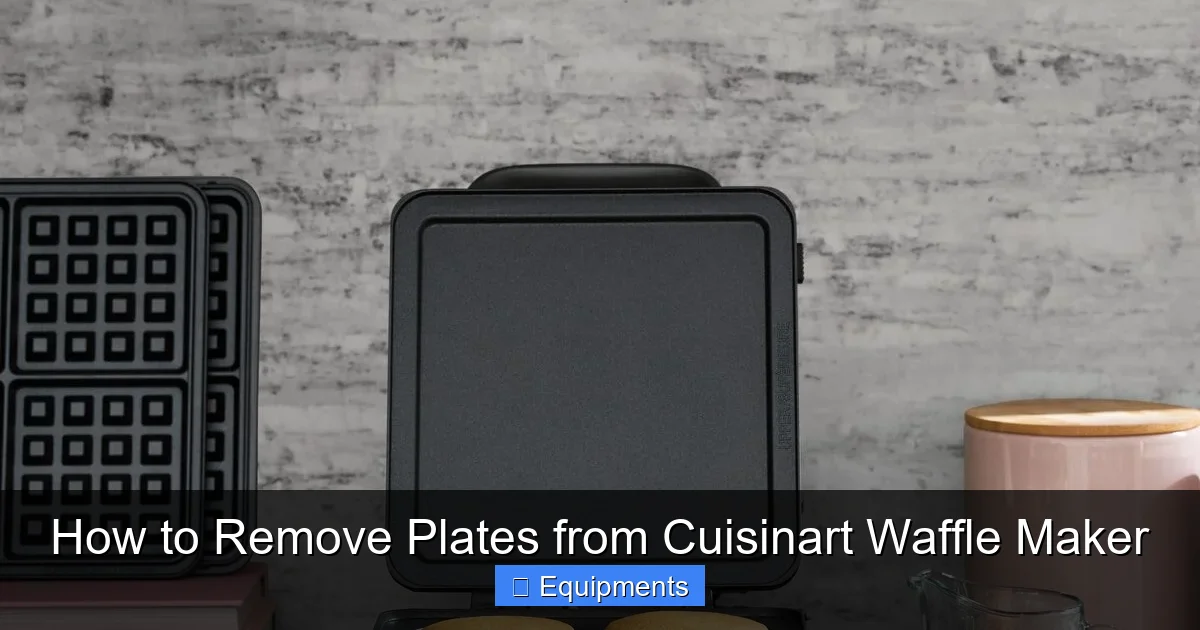 How to Remove Plates from Cuisinart Waffle Maker