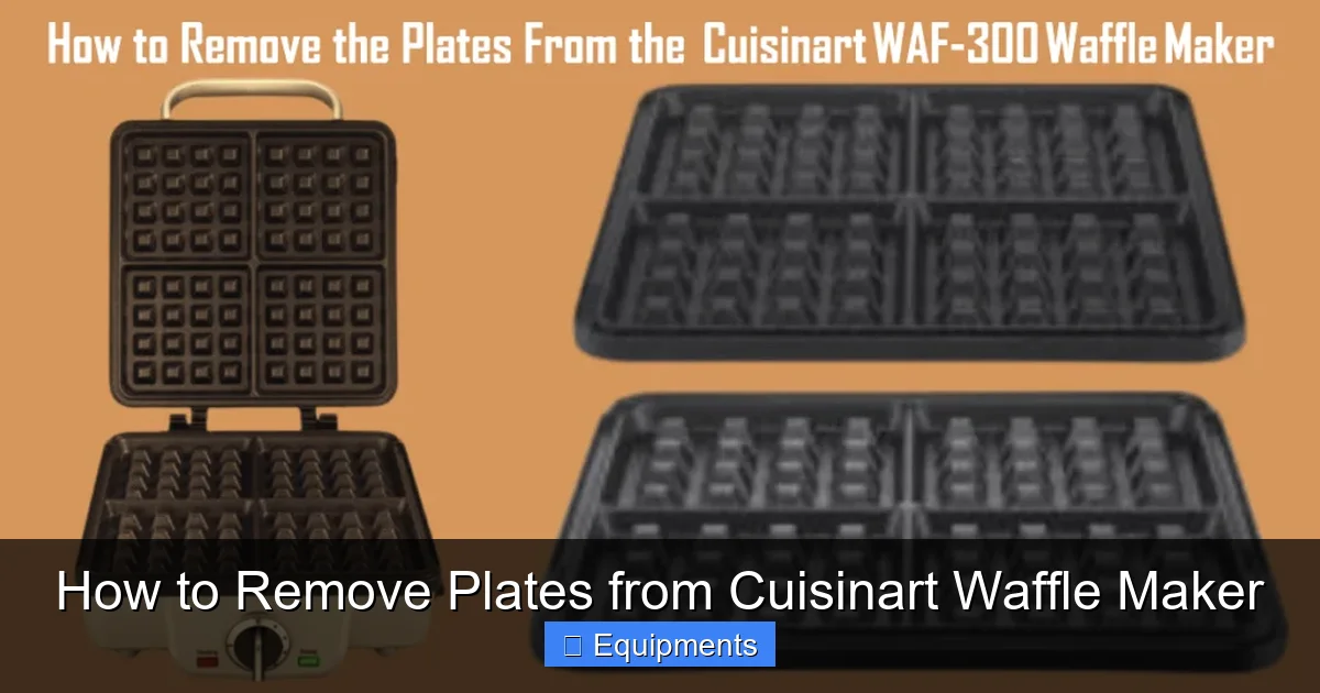 How to Remove Plates from Cuisinart Waffle Maker
