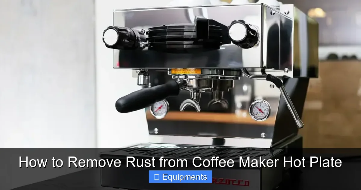 How to Remove Rust from Coffee Maker Hot Plate