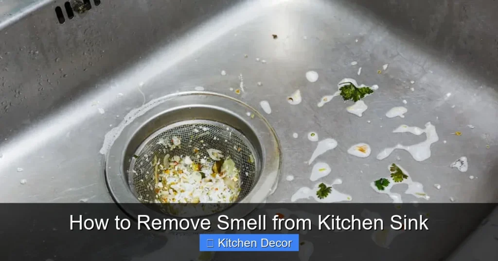 How to Remove Smell from Kitchen Sink