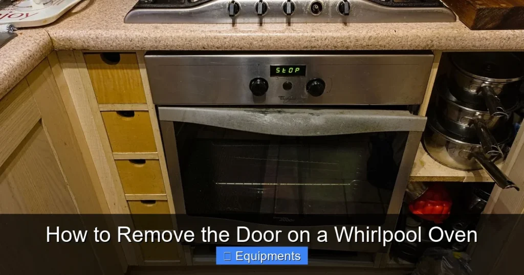 How to Remove the Door on a Whirlpool Oven