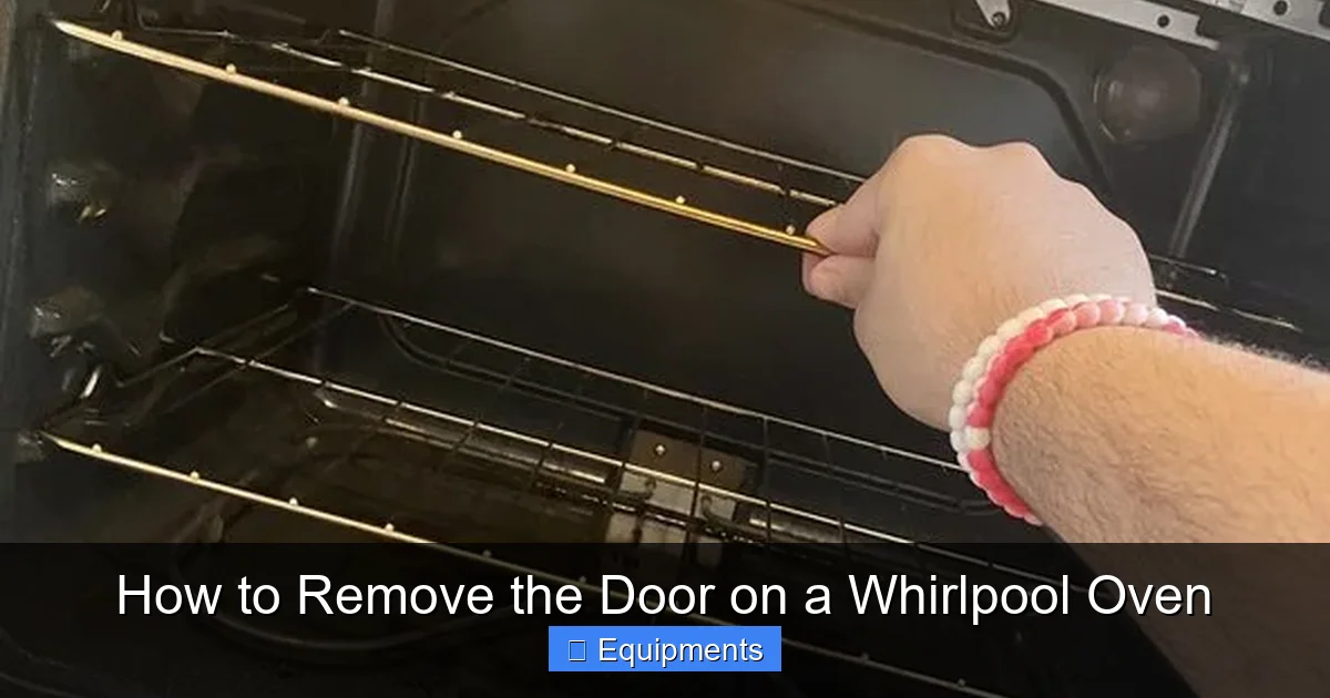 How to Remove the Door on a Whirlpool Oven