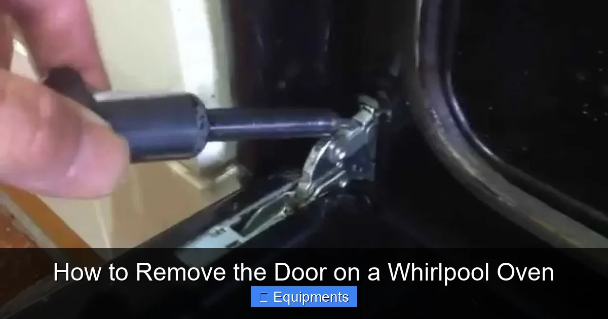 How to Remove the Door on a Whirlpool Oven