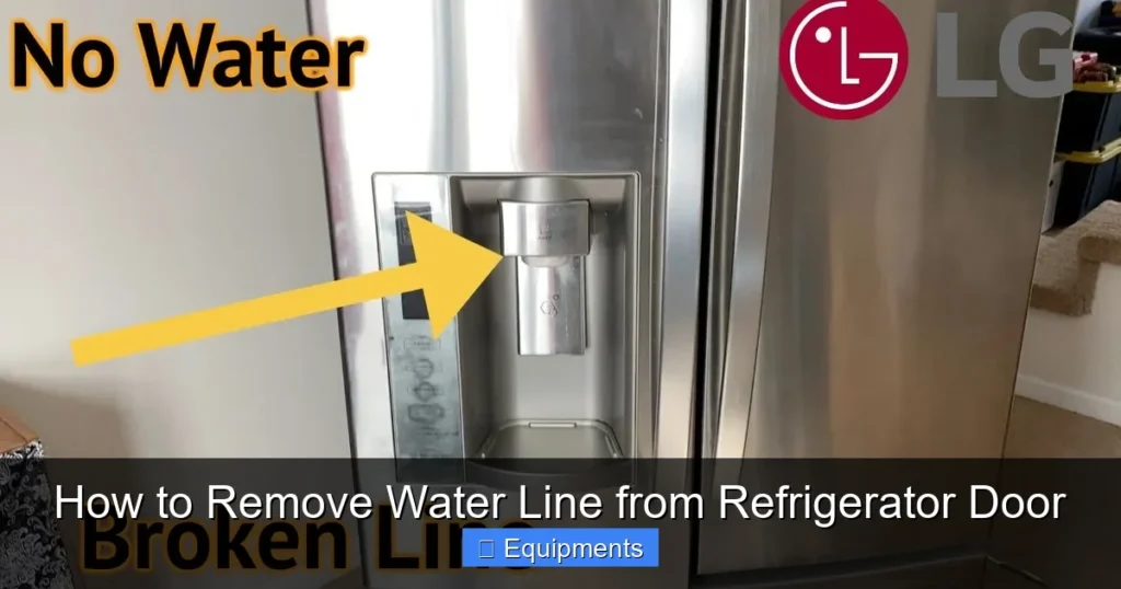 How to Remove Water Line from Refrigerator Door