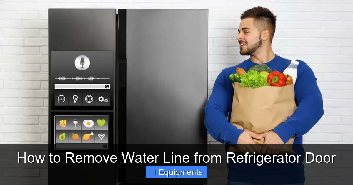 How to Remove Water Line from Refrigerator Door