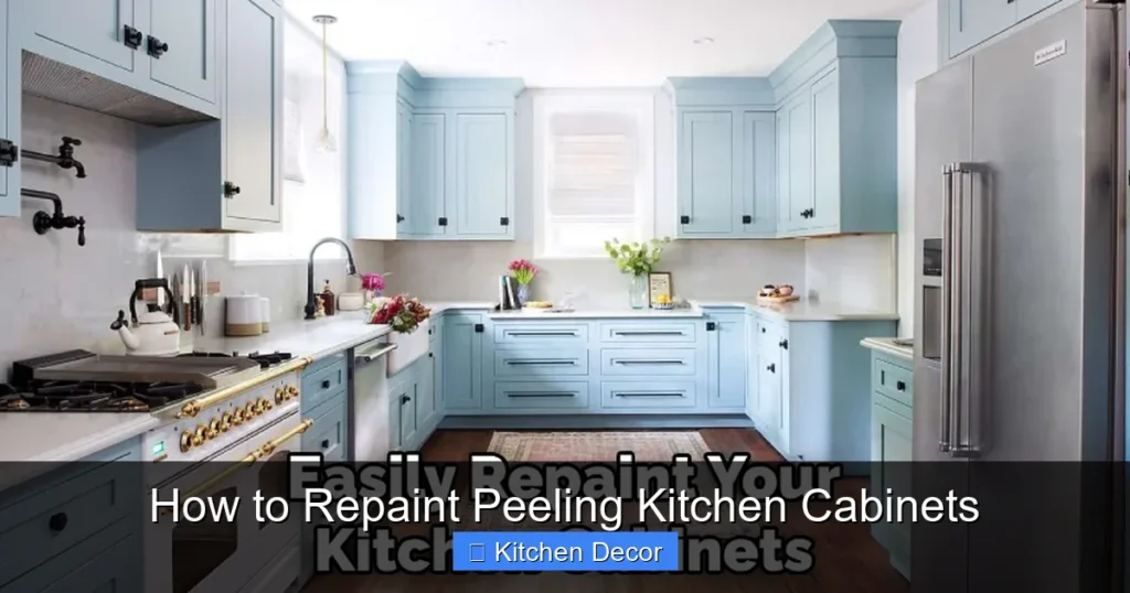 How to Repaint Peeling Kitchen Cabinets