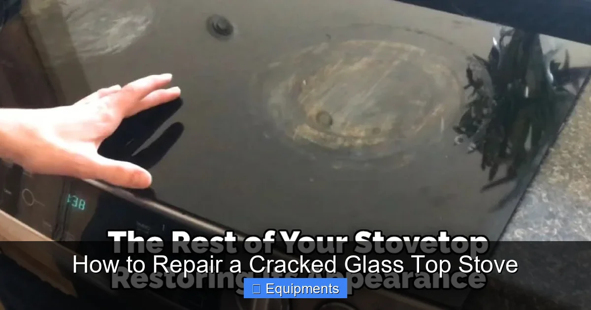 How to Repair a Cracked Glass Top Stove