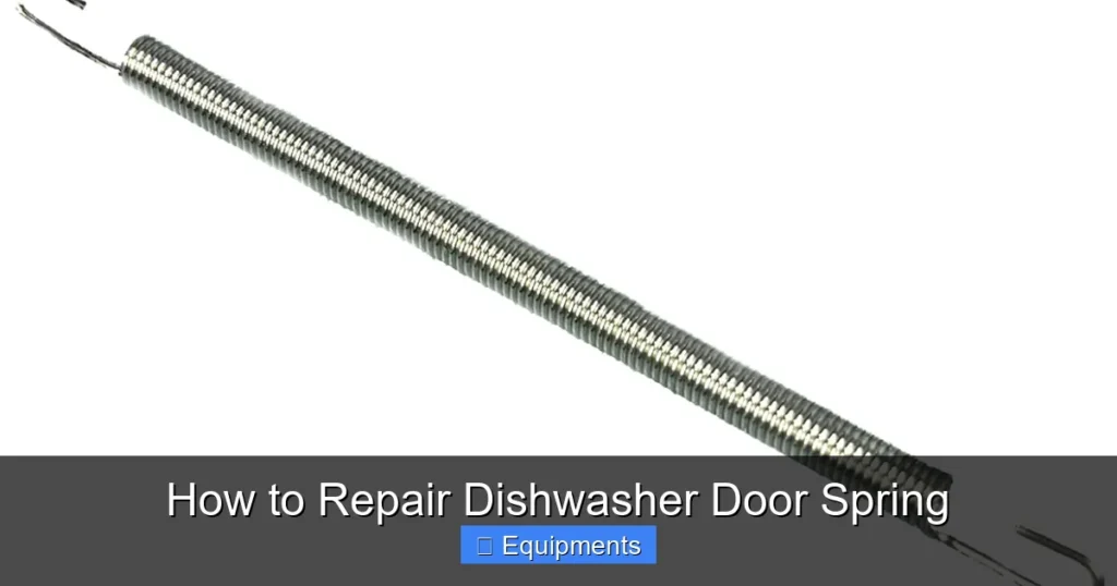 How to Repair Dishwasher Door Spring