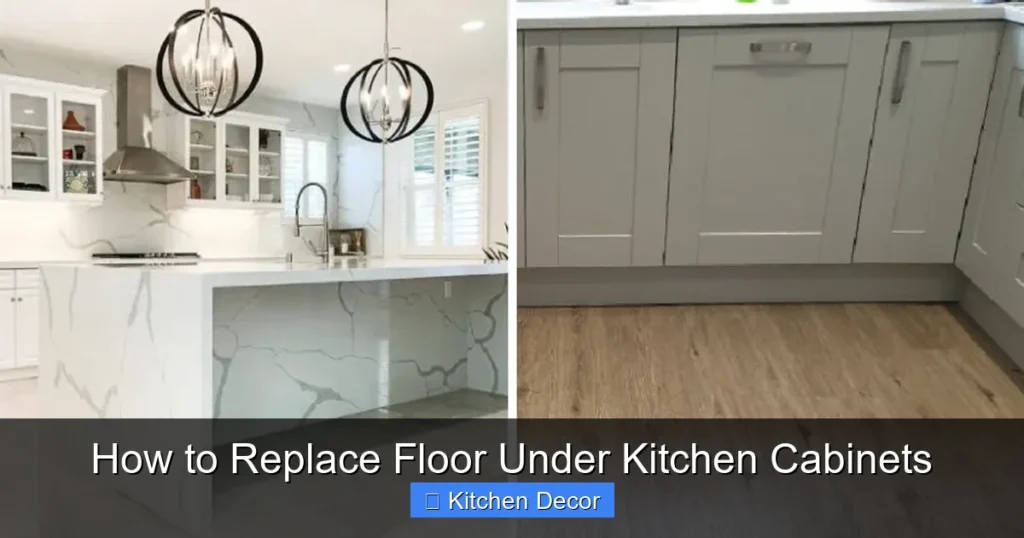 How to Replace Floor Under Kitchen Cabinets