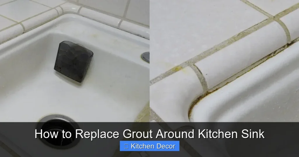 How to Replace Grout Around Kitchen Sink