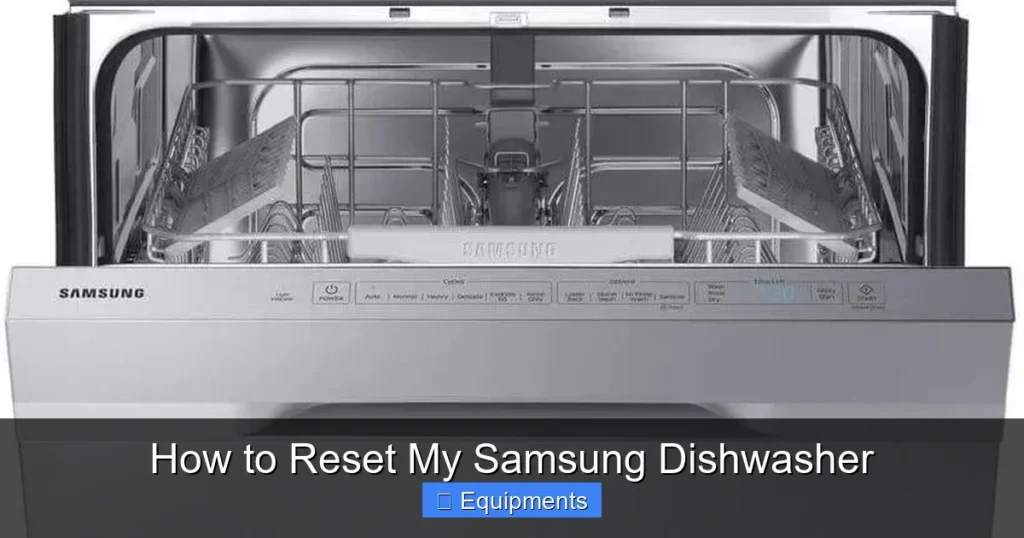 How to Reset My Samsung Dishwasher