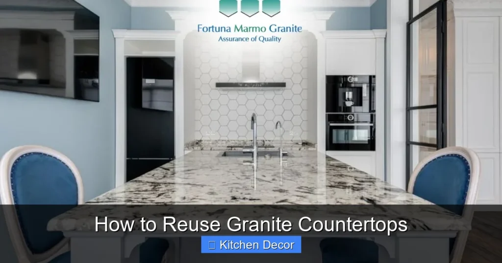 How to Reuse Granite Countertops