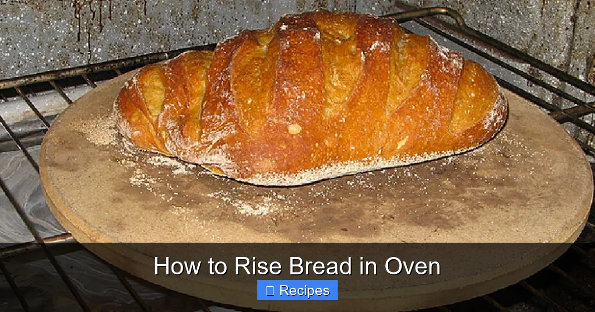 How to Rise Bread in Oven
