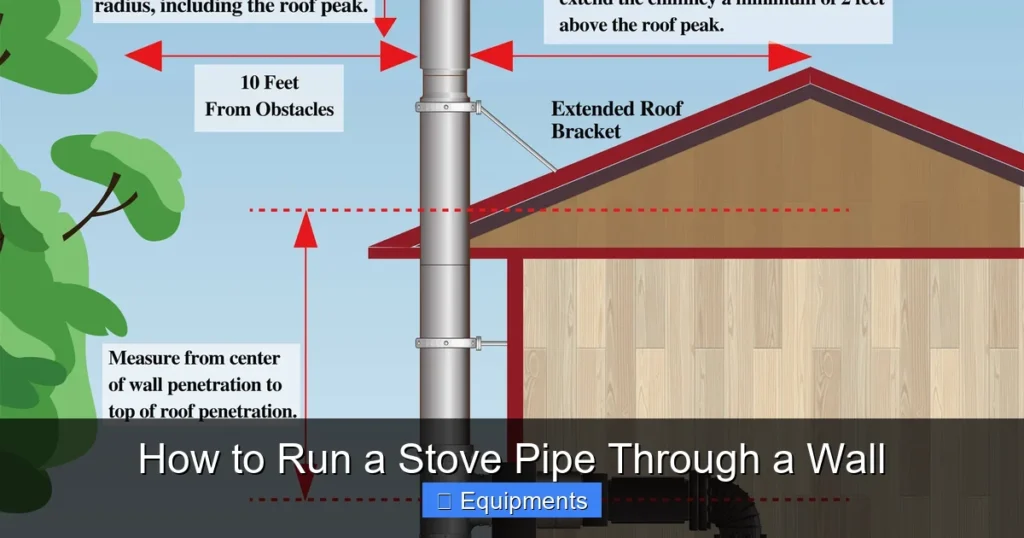 How to Run a Stove Pipe Through a Wall