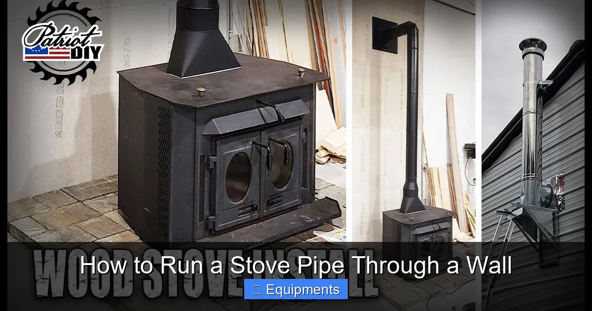 How to Run a Stove Pipe Through a Wall
