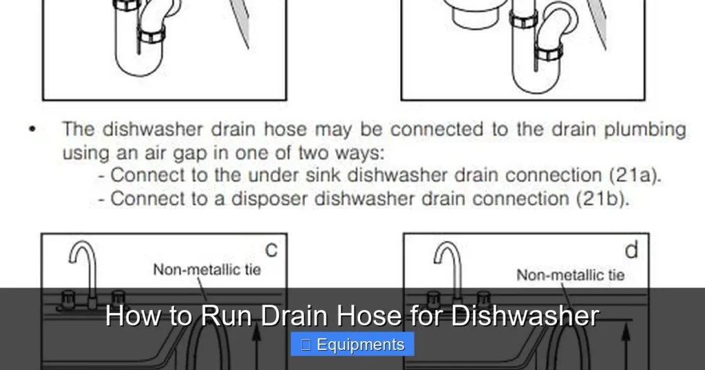 How to Run Drain Hose for Dishwasher