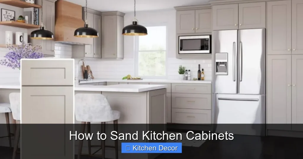How to Sand Kitchen Cabinets