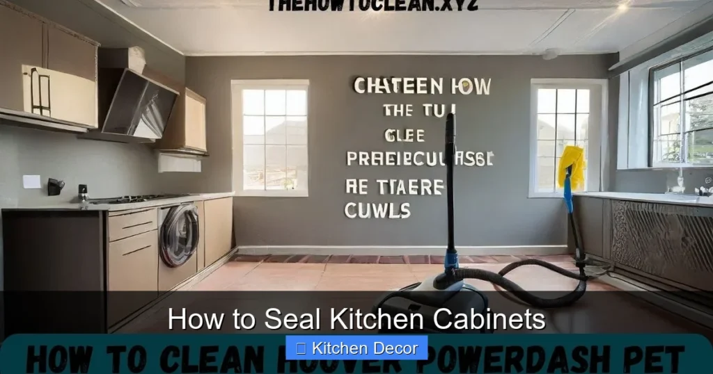 How to Seal Kitchen Cabinets