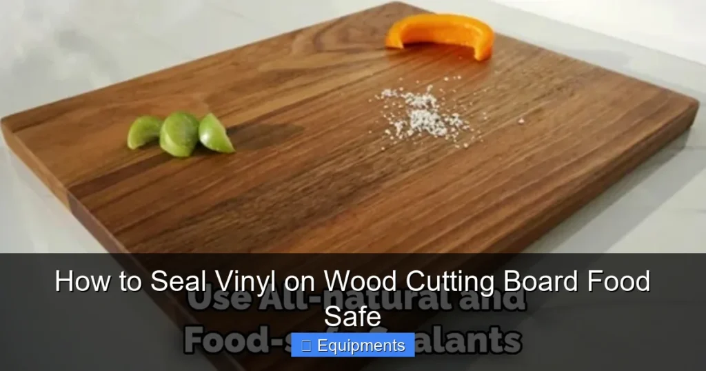 How to Seal Vinyl on Wood Cutting Board Food Safe