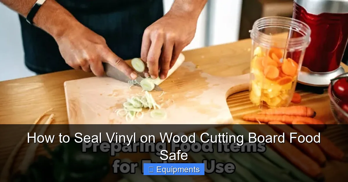 How to Seal Vinyl on Wood Cutting Board Food Safe