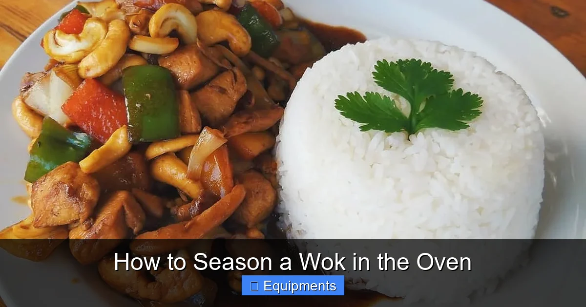 How to Season a Wok in the Oven