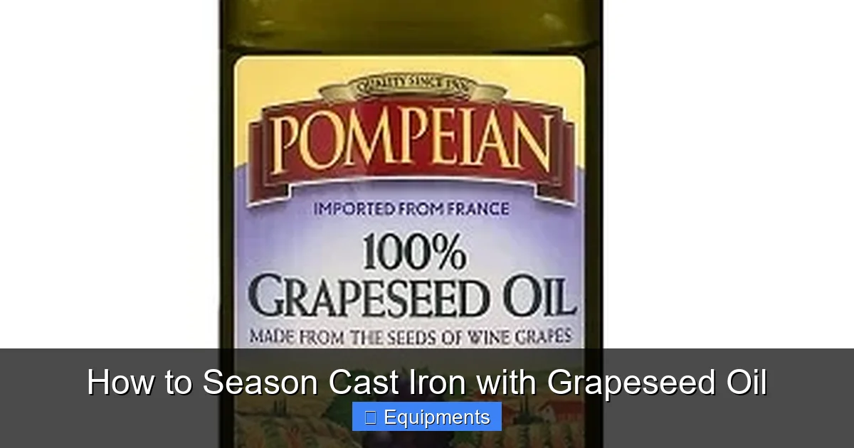 How to Season Cast Iron with Grapeseed Oil