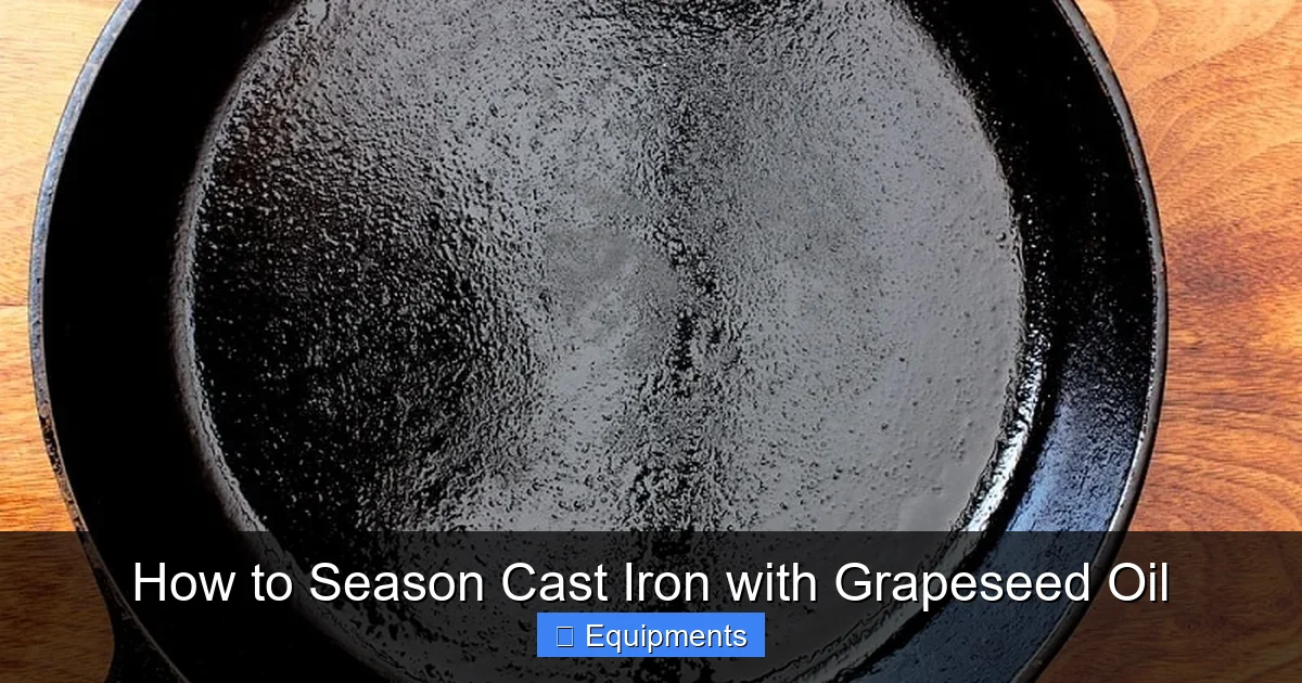 How to Season Cast Iron with Grapeseed Oil