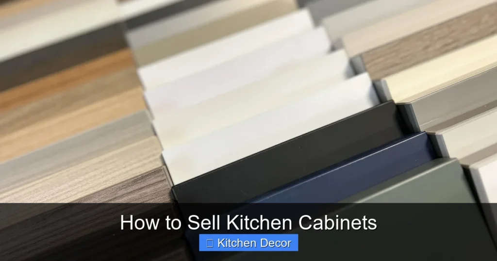 How to Sell Kitchen Cabinets