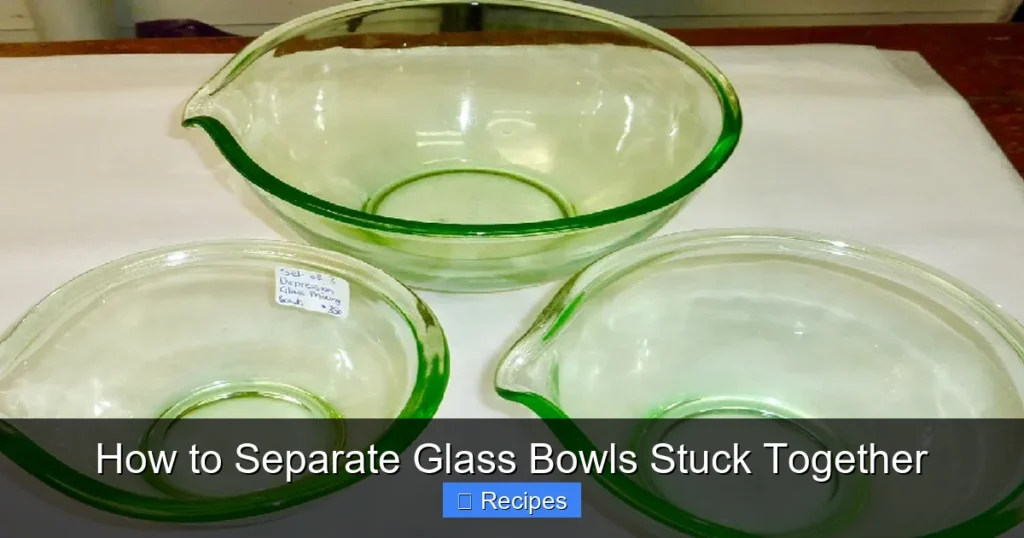 How to Separate Glass Bowls Stuck Together