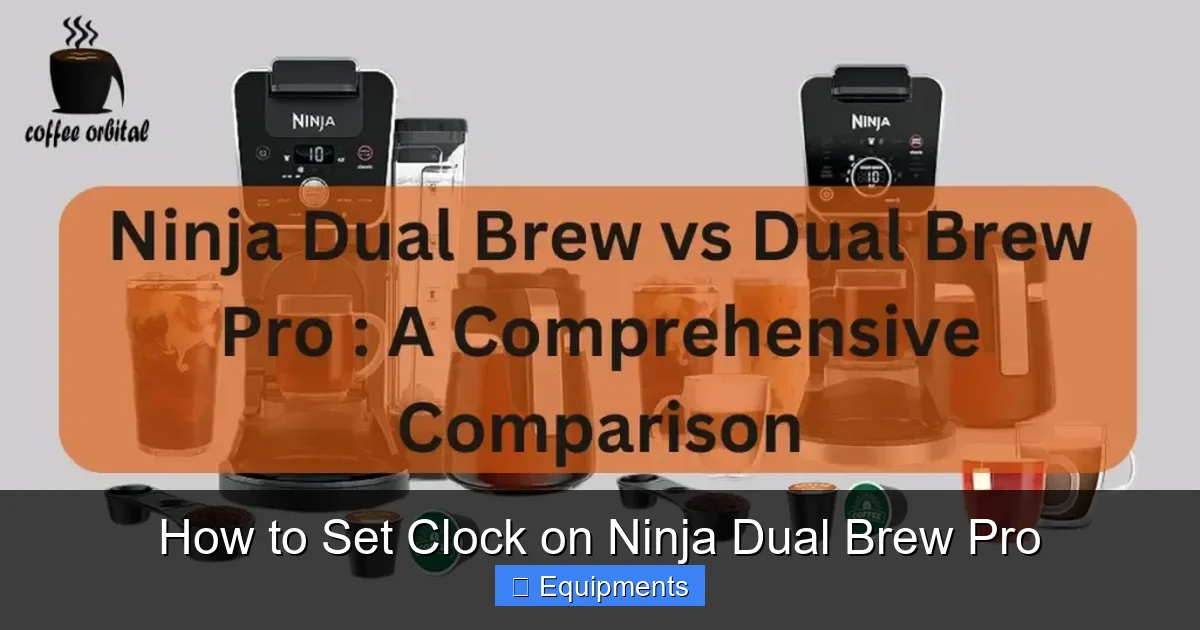 How to Set Clock on Ninja Dual Brew Pro