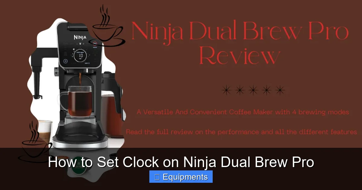 How to Set Clock on Ninja Dual Brew Pro