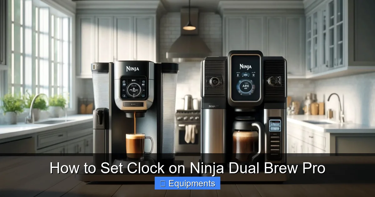 How to Set Clock on Ninja Dual Brew Pro