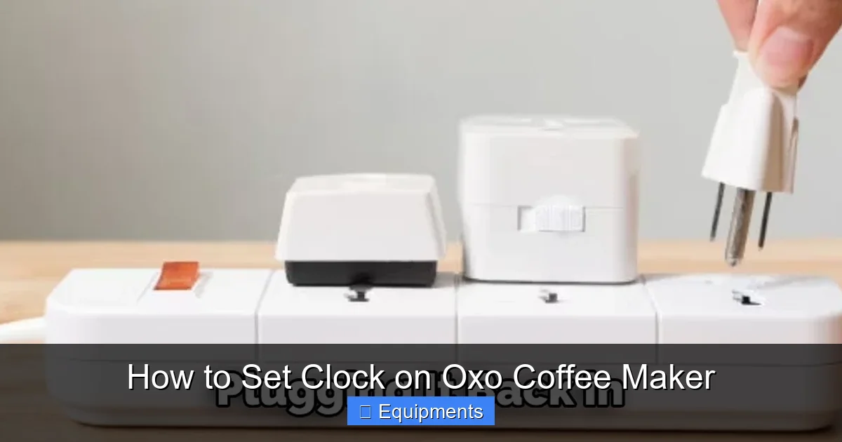 How to Set Clock on Oxo Coffee Maker