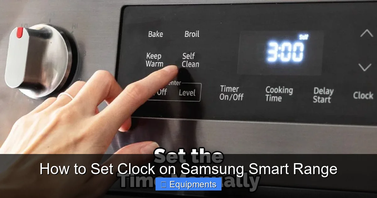 How to Set Clock on Samsung Smart Range