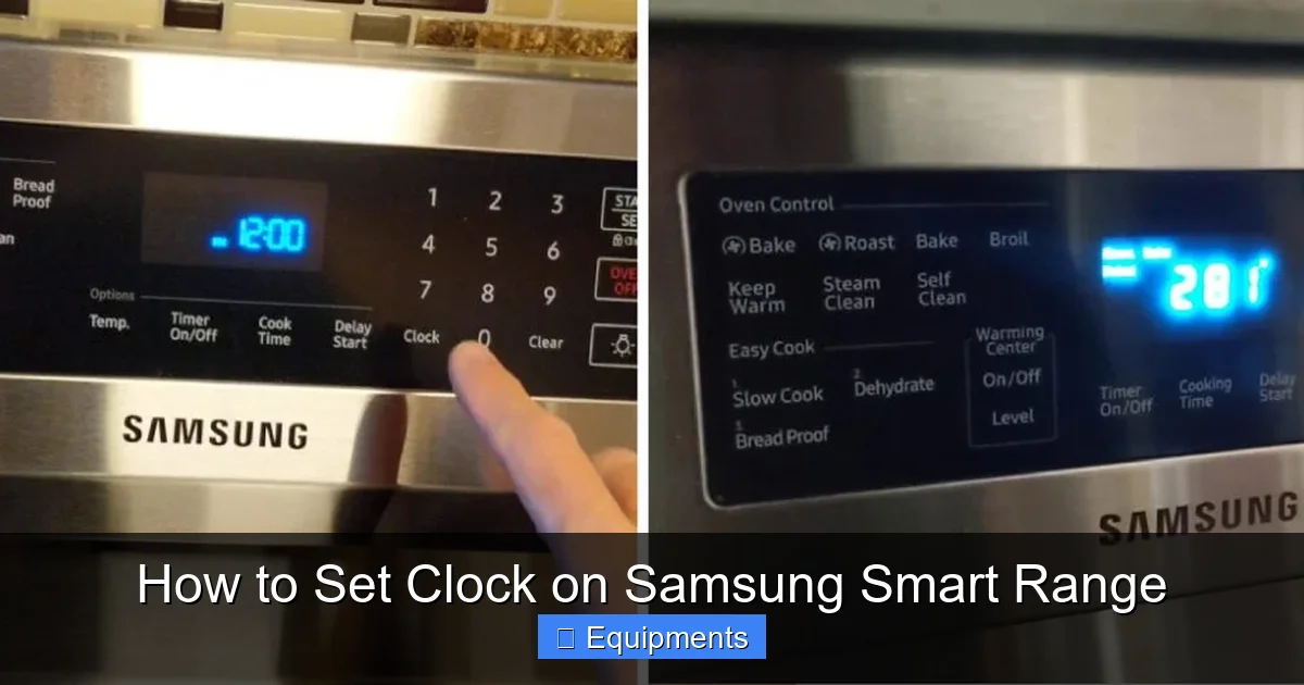 How to Set Clock on Samsung Smart Range