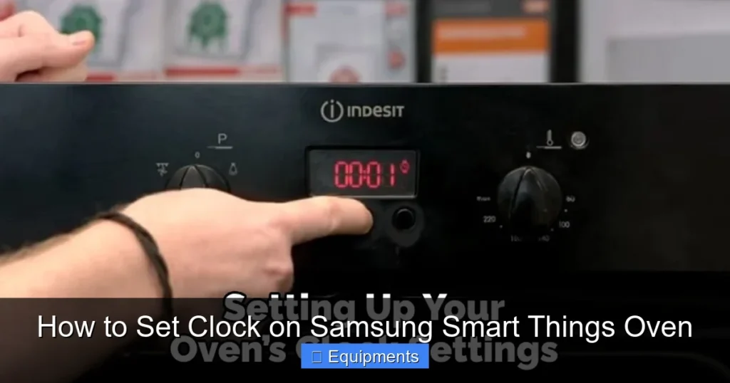 How to Set Clock on Samsung Smart Things Oven