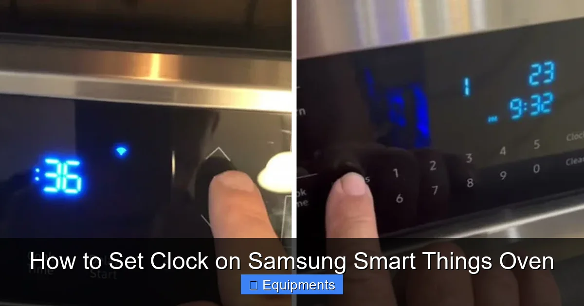 How to Set Clock on Samsung Smart Things Oven
