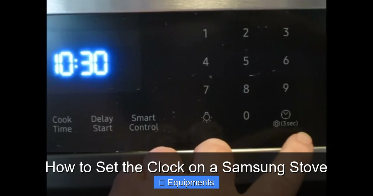 How to Set the Clock on a Samsung Stove