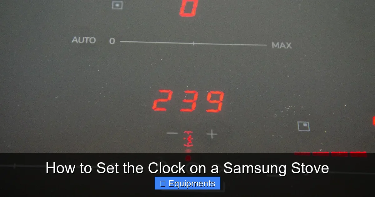How to Set the Clock on a Samsung Stove