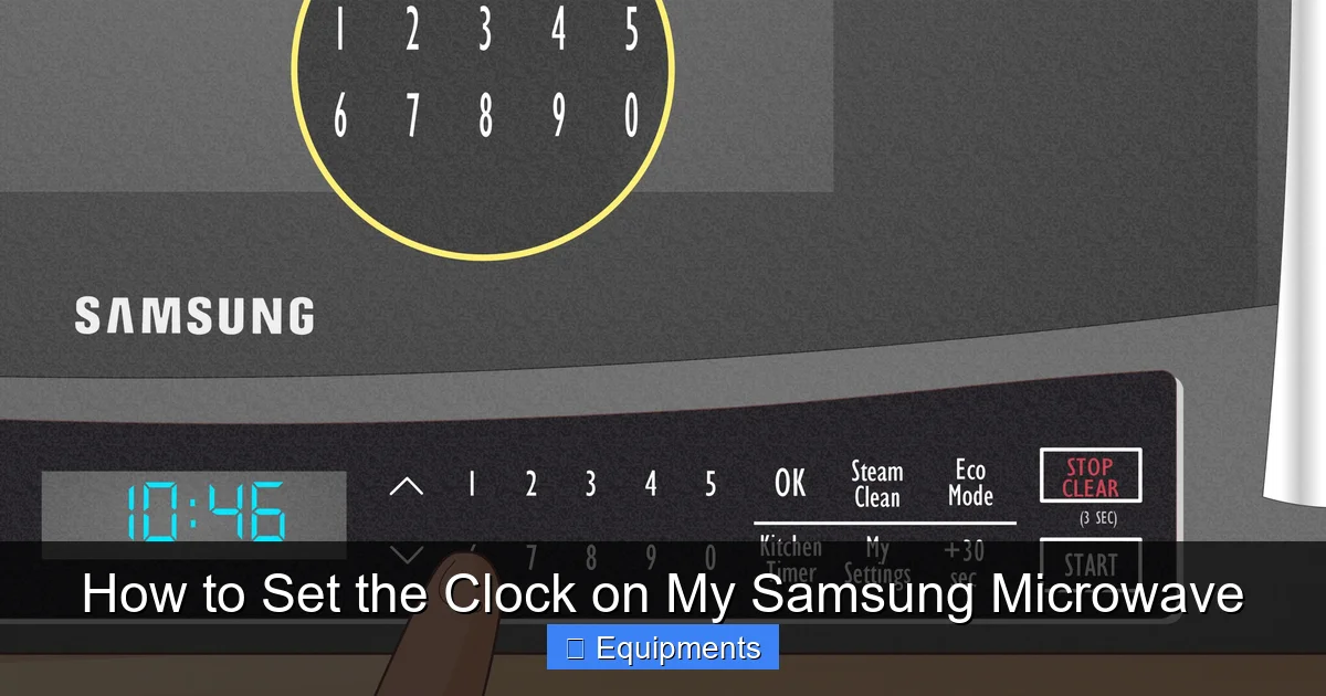 How to Set the Clock on My Samsung Microwave
