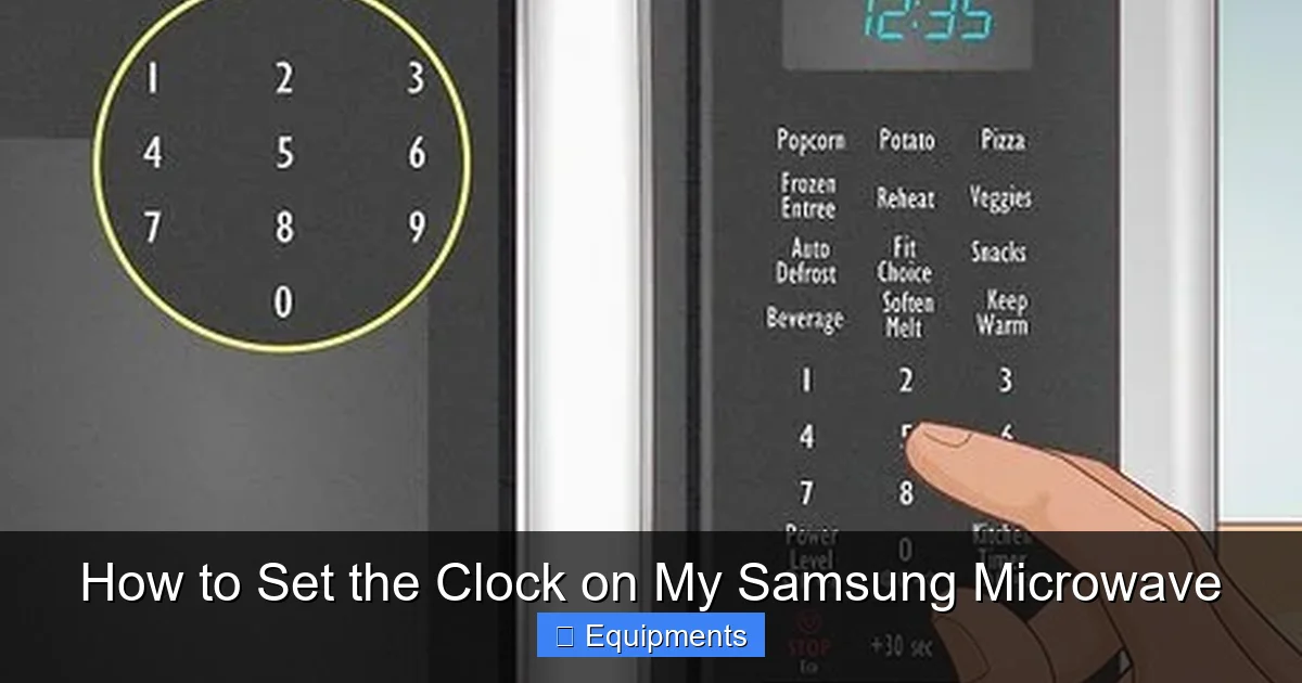 How to Set the Clock on My Samsung Microwave