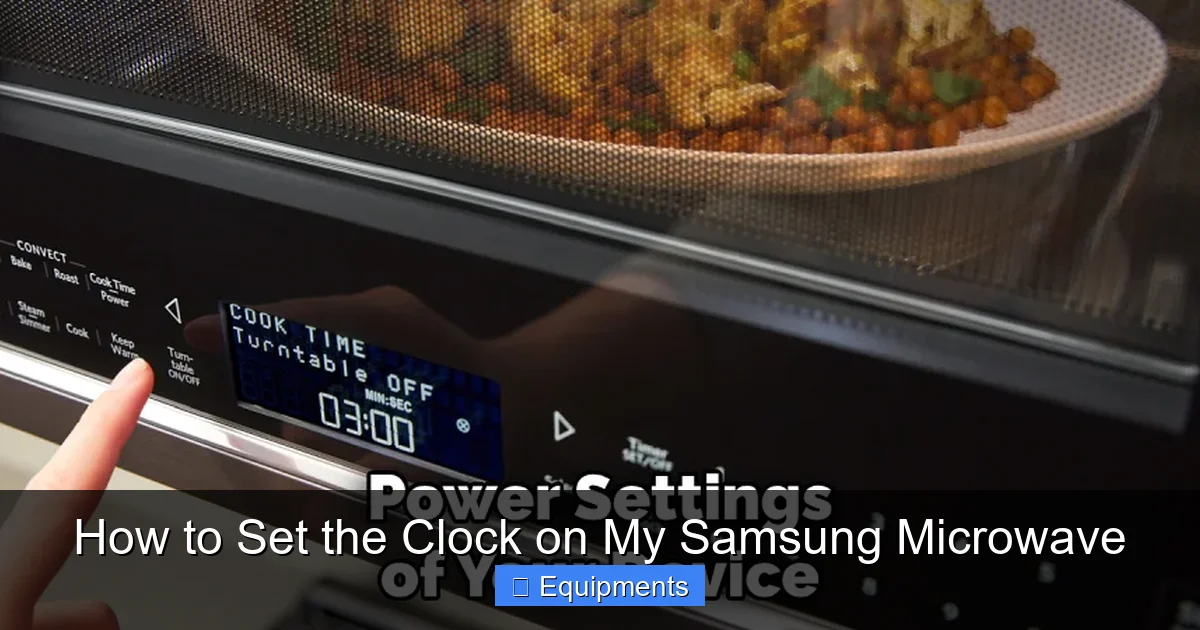 How to Set the Clock on My Samsung Microwave