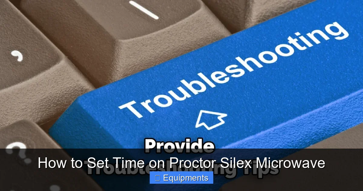 How to Set Time on Proctor Silex Microwave