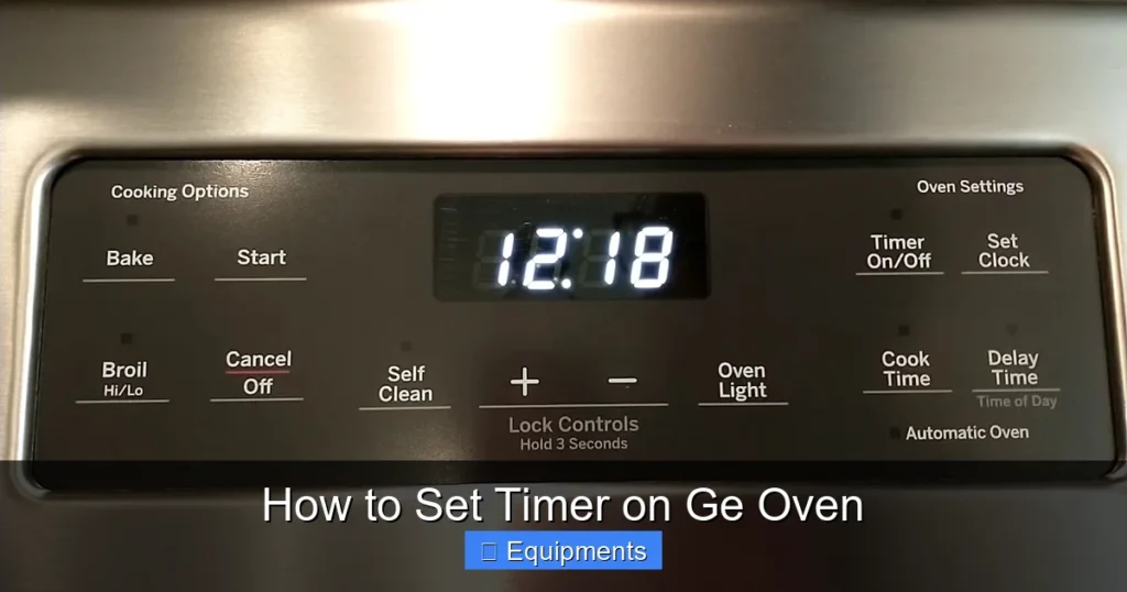 How to Set Timer on Ge Oven