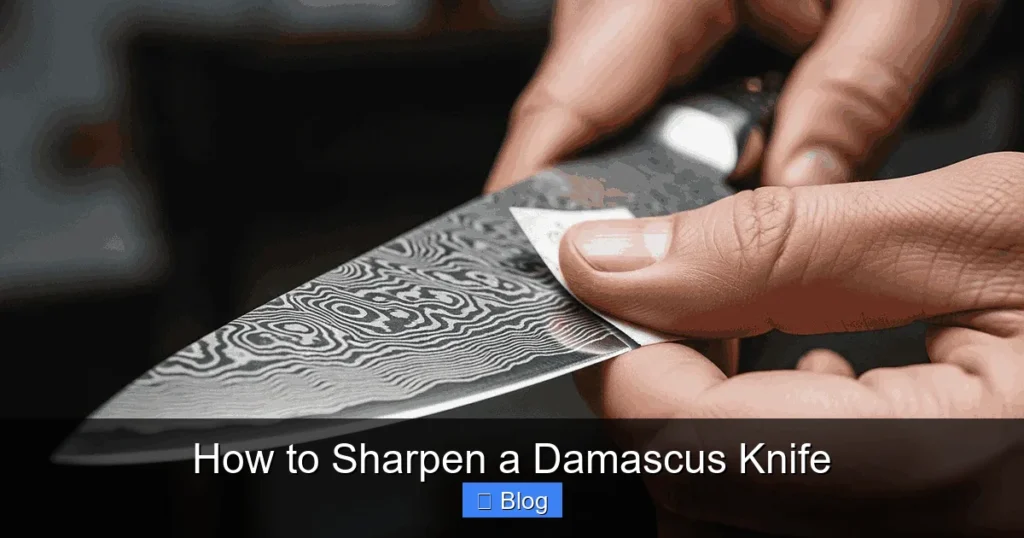How to Sharpen a Damascus Knife