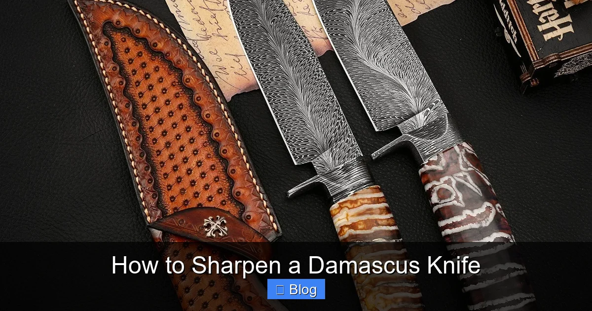 How to Sharpen a Damascus Knife
