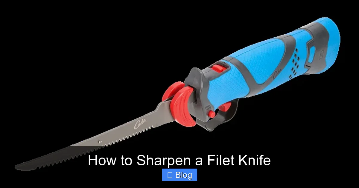 How to Sharpen a Filet Knife
