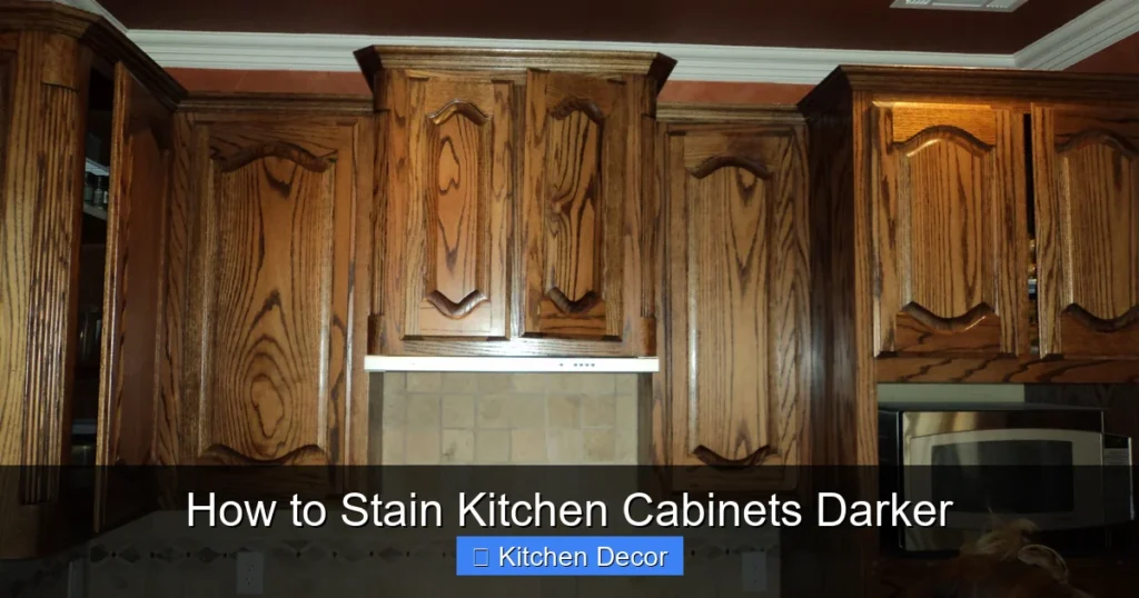 How to Stain Kitchen Cabinets Darker